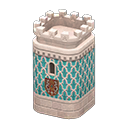 Animal Crossing Items Castle tower Crown Emblem Blue & white