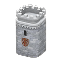 Animal Crossing Items Castle tower Crown Emblem Gray