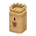 Animal Crossing Items Castle tower Crown Emblem Light brown