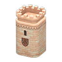 Animal Crossing Items Castle tower Crown Emblem Pink-beige