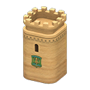 Animal Crossing Items Castle tower Tree Emblem Light brown