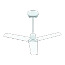 Animal Crossing Items Ceiling fan White