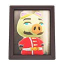 Animal Crossing Items Chops'S Photo Dark Wood