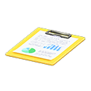 Animal Crossing Items Clipboard Resource document Paper Yellow