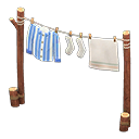 Animal Crossing Items Clothesline Blue stripes