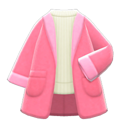 Animal Crossing Items Coatigan Pink