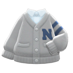 Animal Crossing Items College Cardigan Gray