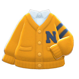 Animal Crossing Items College Cardigan Orange