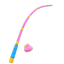 Animal Crossing Items Colorful Fishing Rod Pink