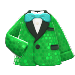 Animal Crossing Items Comedian's Outfit Green