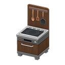 Animal Crossing Items Compact kitchen Dark wood