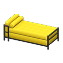 Animal Crossing Items Cool bed Yellow Fabric color Black