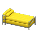 Animal Crossing Items Cool bed Yellow Fabric color Silver