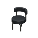 Animal Crossing Items Cool chair Black Fabric color Black