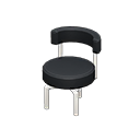 Animal Crossing Items Cool chair Black Fabric color White