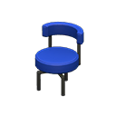 Animal Crossing Items Cool chair Blue Fabric color Black