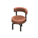 Animal Crossing Items Cool chair Brown Fabric color Black