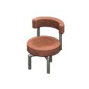 Animal Crossing Items Cool chair Brown Fabric color Silver