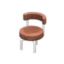 Animal Crossing Items Cool chair Brown Fabric color White