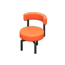 Animal Crossing Items Cool chair Orange Fabric color Black