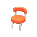 Animal Crossing Items Cool chair Orange Fabric color White