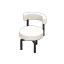 Animal Crossing Items Cool chair White Fabric color Black