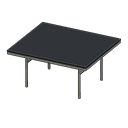 Animal Crossing Items Cool dining table Black Tabletop color Silver