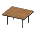 Animal Crossing Items Cool dining table Brown Tabletop color Black