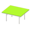 Animal Crossing Items Cool dining table Lime Tabletop color White