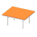 Animal Crossing Items Cool dining table Orange Tabletop color White