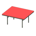 Animal Crossing Items Cool dining table Red Tabletop color Silver