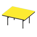 Animal Crossing Items Cool dining table Yellow Tabletop color Black