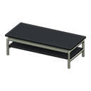 Animal Crossing Items Cool low table Black Tabletop color Silver