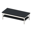 Animal Crossing Items Cool low table Black Tabletop color White