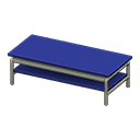 Animal Crossing Items Cool low table Blue Tabletop color Silver