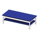 Animal Crossing Items Cool low table Blue Tabletop color White