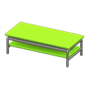 Animal Crossing Items Cool low table Lime Tabletop color Silver