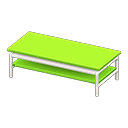 Animal Crossing Items Cool low table Lime Tabletop color White