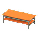 Animal Crossing Items Cool low table Orange Tabletop color Silver