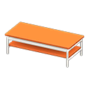 Animal Crossing Items Cool low table Orange Tabletop color White