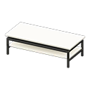 Animal Crossing Items Cool low table White Tabletop color Black