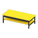 Animal Crossing Items Cool low table Yellow Tabletop color Black