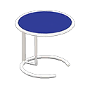 Animal Crossing Items Cool side table Blue Tabletop color White