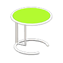 Animal Crossing Items Cool side table Lime Tabletop color White