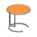 Animal Crossing Items Cool side table Orange Tabletop color Silver