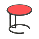 Animal Crossing Items Cool side table Red Tabletop color Black