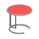 Animal Crossing Items Cool side table Red Tabletop color Silver