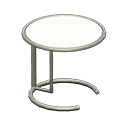 Animal Crossing Items Cool side table White Tabletop color Silver