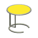 Animal Crossing Items Cool side table Yellow Tabletop color Silver