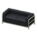 Animal Crossing Items Cool sofa Black Fabric color Silver